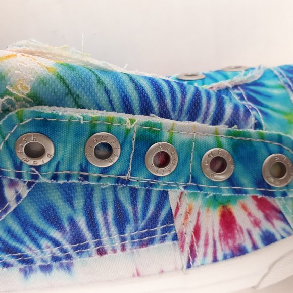 Blowfish Malibu Women Tie Dye Flat Slip On Shoe Sz 7.5 - Picture 7 of 10